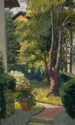 Louis Dewis The Garden at Villa Pat oil painting artist